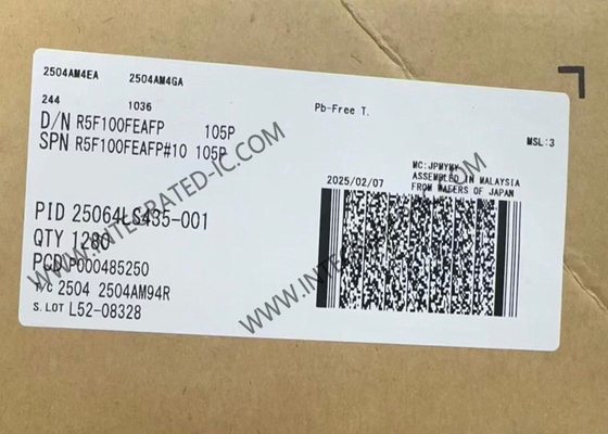R5F100FEAFP মাইক্রোকন্ট্রোলার MCU 32MHz RL78/G13 মাইক্রোকন্ট্রোলার IC 16Bit MCU LQFP44