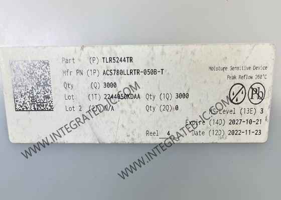 সেন্সর আইসি ACS780LLRTR-050B-T বর্তমান সেন্সর 200μΩ বর্তমান কন্ডাক্টর সহ