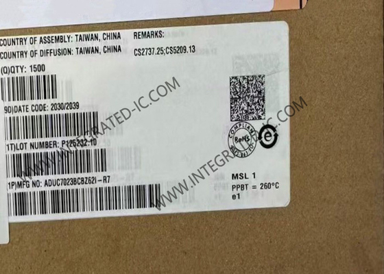 ADUC7023BCBZ62I মাইক্রোকন্ট্রোলার MCU 44MHz 62KB ফ্ল্যাশ ARM7 মাইক্রোকনভার্টার WLCSP-36