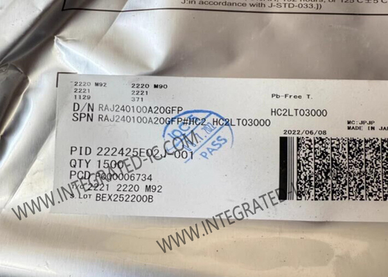 RAJ240100A20GFP ইন্টিগ্রেটেড সার্কিট চিপ লিথিয়াম আয়ন ব্যাটারি ফুয়েল গেজ আইসি LFQFP64