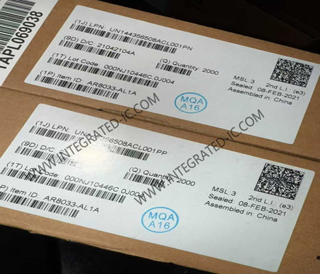 AR8033-AL1A ইথারনেট আইসি 10/100/1000 এমবিপিএস ইথারনেট ট্রান্সিভার QFN48 Wi-Fi নেটওয়ার্ক