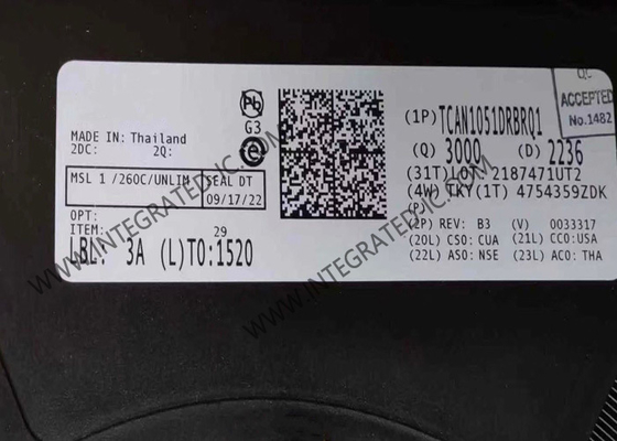 ইন্টিগ্রেটেড সার্কিট চিপ TCAN1051DRBRQ1 70V হাই স্পিড CAN ইন্টারফেস ট্রান্সিভার