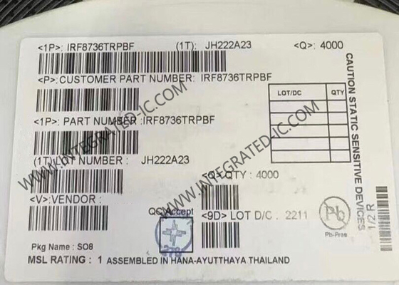 IRF8736TRPBF ইন্টিগ্রেটেড সার্কিট চিপ 30V সিঙ্গেল N-চ্যানেল HEXFET পাওয়ার MOSFET ট্রানজিস্টর