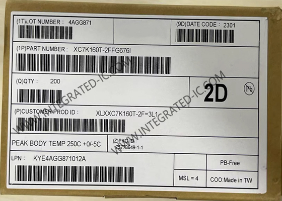 XC7K160T-2FFG676I 12.5 গিগাবাইট ফিল্ড প্রোগ্রামযোগ্য গেট অ্যারে আইসি সারফেস মাউন্ট