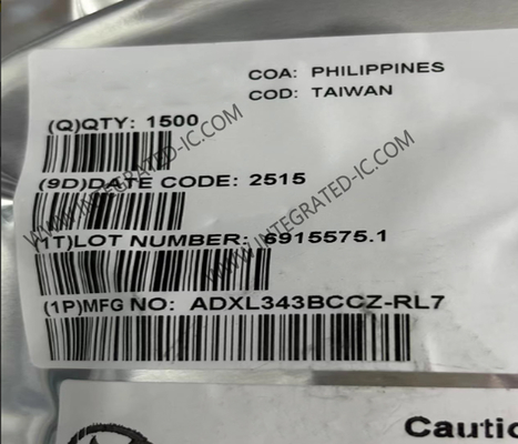 ADXL343BCCZ সেন্সর আইসি 3-অক্ষ ডিজিটাল অ্যাক্সেলরোমিটার এলজিএ -14 ডিজিটাল এমইএমএস অ্যাক্সেলরোমিটার