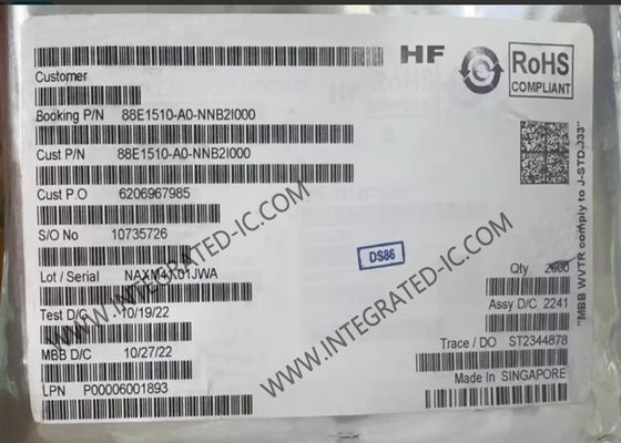 88E1510-A0-NNB2I000 ইথারনেট আইসি ইন্টিগ্রেটেড সিঙ্গল গিগাবিট ইথারনেট ট্রান্সিভার