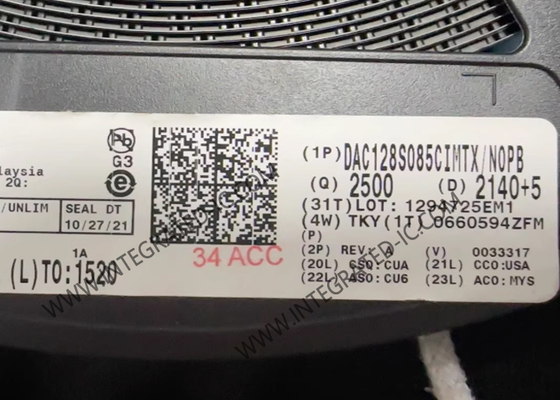 DAC128S085CIMTX ইন্টিগ্রেটেড সার্কিট চিপ 12-বিট ডিজিটাল থেকে এনালগ রূপান্তরকারী TSSOP16