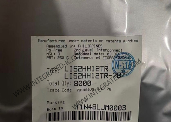 সেন্সর আইসি এলআইএস২এইচএইচ১২টিআর মোশন সেন্সর এলজিএ১২ থ্রি অ্যাক্সিস লিনিয়ার অ্যাক্সেলেরোমিটার