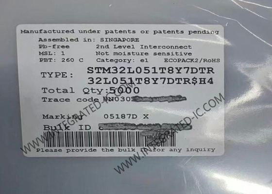 STM32L051T8Y7DTR মাইক্রোকন্ট্রোলার MCU 32-বিট 32MHz ARM কর্টেক্স-M0+ STM32L0 মাইক্রোকন্ট্রোলার