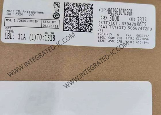 BQ296107DSGR ইন্টিগ্রেটেড সার্কিট চিপ ওভারভোল্টেজ প্রোটেক্টর উইথ এলডিও আউটপুট