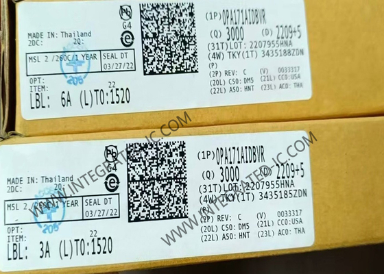 OPA171AIDBVR ইন্টিগ্রেটেড সার্কিট চিপ 36V সাধারণ উদ্দেশ্য অপারেশনাল এম্প্লিফায়ার