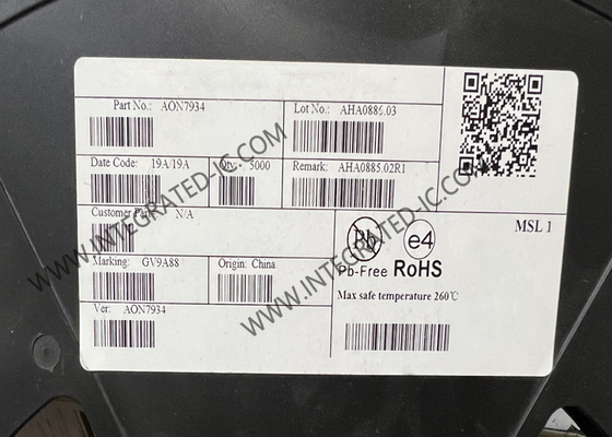 AON7934 ইন্টিগ্রেটেড সার্কিট চিপ 30 ভোল্ট ডুয়াল এসিমেট্রিক এন-চ্যানেল MOSFET ট্রানজিস্টর