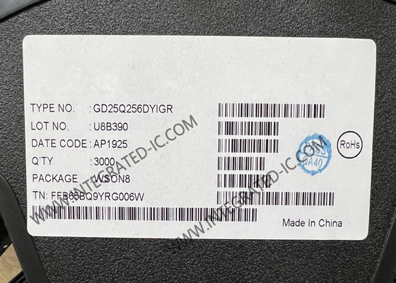 GD25Q256DYIGR মেমরি আইসি চিপ 256Mbit 104MHz SPI NOR ফ্ল্যাশ মেমরি WSON-8