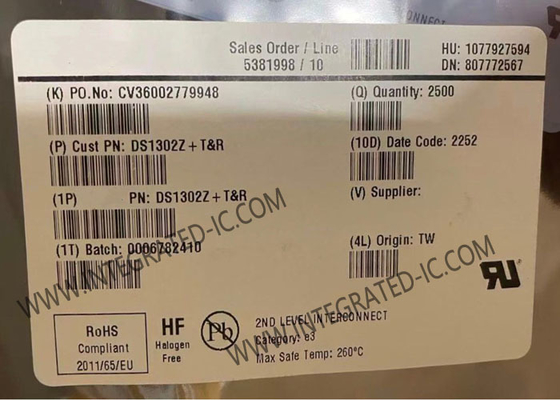 DS1302Z ইন্টিগ্রেটেড সার্কিট চিপ ট্রিকল-চার্জ টাইমিং চিপ 31B সিরিয়াল ঠিকানা RTCs