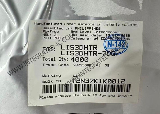 LIS3DHTR সেন্সর IC অতি-নিম্ন-শক্তি উচ্চ-কার্যকারিতা ৩-অক্ষ অ্যাক্সিলোমিটার