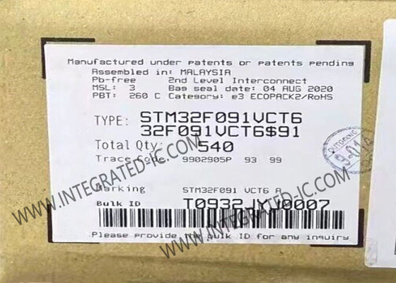 STM32F091VCT6 মাইক্রোকন্ট্রোলার MCU 32-বিট 48MHz ARM কর্টেক্স-এম0 এমবেডেড MCU