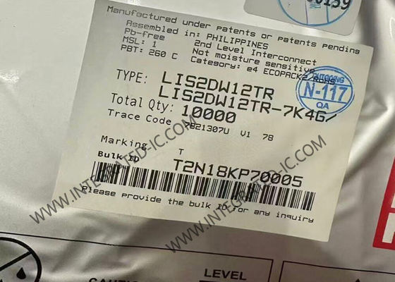 LIS2DW12TR সেন্সর IC উচ্চ-পারফরম্যান্স অতি-নিম্ন-শক্তি ৩-অক্ষ অ্যাক্সিলোমিটার LGA-12