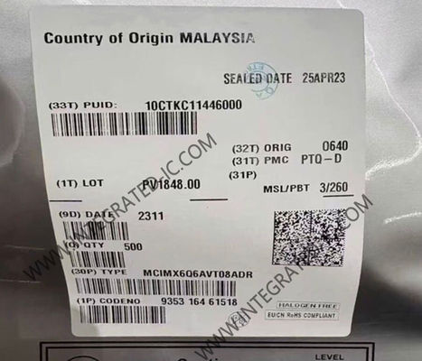 MCIMX6Q6AVT08ADR মাইক্রোকন্ট্রোলার MCU i.MX6Q কোয়াড কোর 32-বিট 852MHz ARM Cortex-A9 মাইক্রোপ্রসেসর 1 GHz গতি সহ