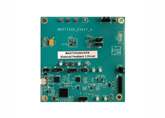 MAX77533AEVKIT এমবেডেড সলিউশনস MAX77533 স্টেপ ডাউন কনভার্টার মূল্যায়ন বোর্ড