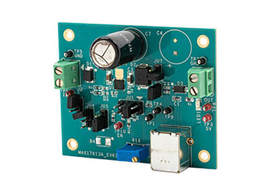MAX17613AEVKIT এম্বেডেড সলিউশনস 4.5V থেকে 60V 3A কারেন্ট-লিমিটার মূল্যায়ন বোর্ড