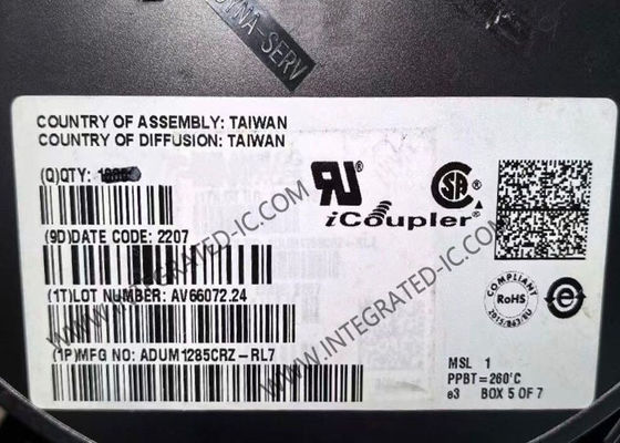 ADUM1285CRZ ইন্টিগ্রেটেড সার্কিট চিপ ৩kV RMS ডুয়াল চ্যানেল ডিজিটাল আইসোলেটর উচ্চ ভোল্টেজ আইসোলেশনের জন্য