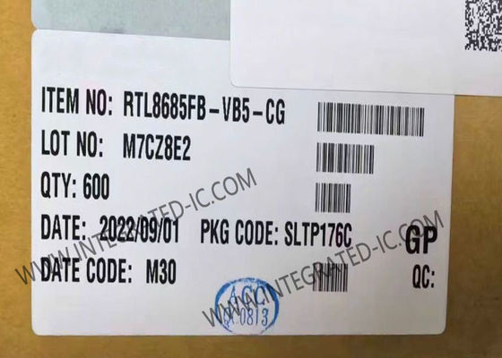 RTL8685FB-VB5-CG 5-পোর্ট গিগাবিট ইথারনেট আইসি, 128 KB প্যাকেট বাফার এবং ইন্ডাস্ট্রিয়াল অটোমেশন এর জন্য LQFP-128 প্যাকেজ