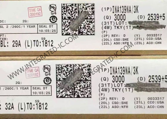 INA139NA/3K 440kHz ব্যান্ডউইথ কারেন্ট সেন্স অ্যামপ্লিফায়ার, ০.৫% নির্ভুলতা এবং ২.৭V থেকে ৪০V ইনপুট রেঞ্জ সহ