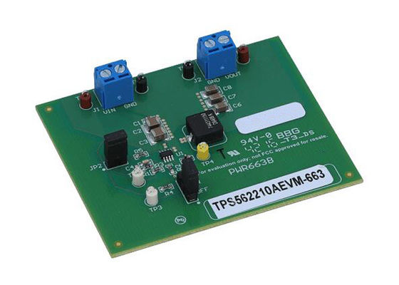 TPS562210AEVM-663 এমবেডেড সলিউশন 2A সিঙ্ক্রোন স্টেপ ডাউন রেগুলেটর মূল্যায়ন মডিউল