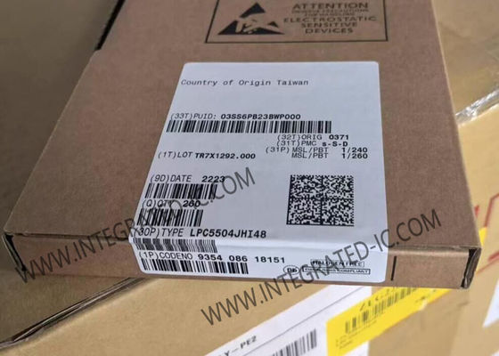 LPC5504JHI48 মাইক্রোকন্ট্রোলার MCU 32-বিট আর্ম কর্টেক্স-এম 33 8 এমবি ফ্ল্যাশ 45 পিন GPIO এবং 128 বিট UUID সহ