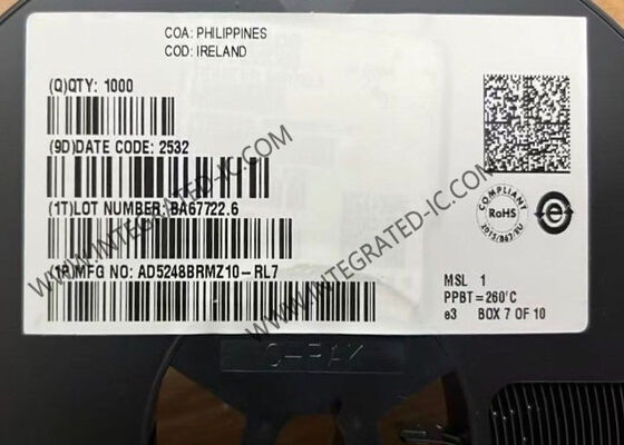 AD5248BRMZ10 256-পজিশন 10 kOhms আই 2 সি সামঞ্জস্যপূর্ণ ডিজিটাল পটেনটিমিটার আইসি MSOP10 প্যাকেজ