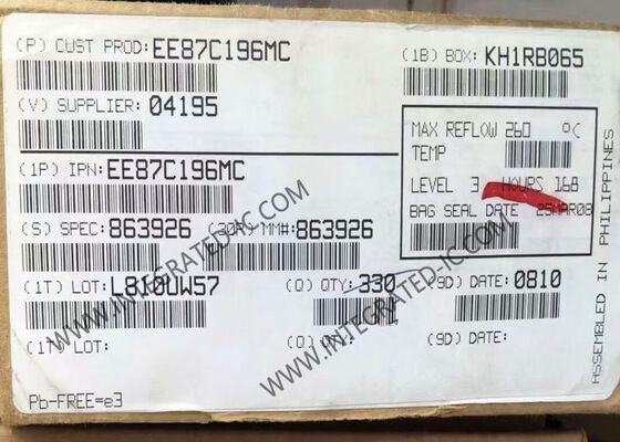 EE87C196MC 16-Bit Microcontroller MCU High-Performance 16MHz 5.5V for Motor Control