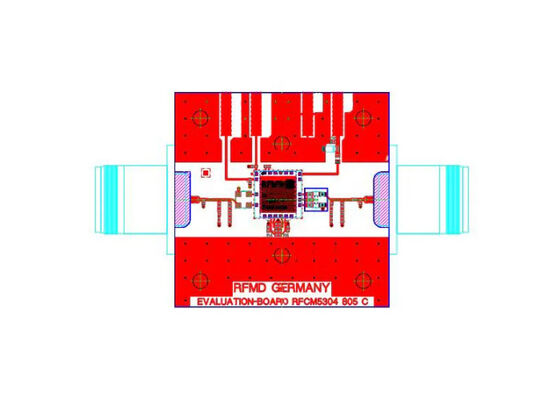 RFCM5304PCBA-410 এমবেডেড সলিউশন 5MHz থেকে 220MHz SI-BJT ইন্টিগ্রেটেড এম্প্লিফায়ার ইভাল্যুয়েশন বোর্ড