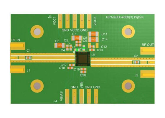 QPA9908EVB01 এম্বেডেড সলিউশনস ৪W উচ্চ-দক্ষতা সম্পন্ন লিনিয়ারেবল পাওয়ার এমপ্লিফায়ার মূল্যায়ন বোর্ড