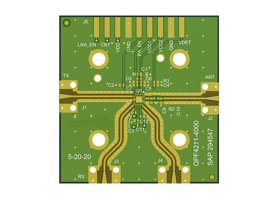 QPF4211EVB এমবেডেড সলিউশন ইন্টিগ্রেটেড Wi-Fi 6 ফ্রন্ট এন্ড মডিউল মূল্যায়ন বোর্ড