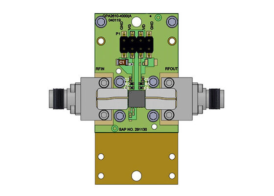 QPA2611EVB এম্বেডেড সলিউশনস উচ্চ কর্মক্ষমতা সম্পন্ন ৫ ওয়াট এক্স-ব্যান্ড পাওয়ার অ্যামপ্লিফায়ার মূল্যায়ন বোর্ড
