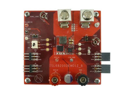 ISL68200DEMO1Z এমবেডেড সলিউশন হাইব্রিড ডিজিটাল কন্ট্রোলার ডেমোস্ট্রেশন বোর্ড ISL68200 6-লেয়ার বোর্ড