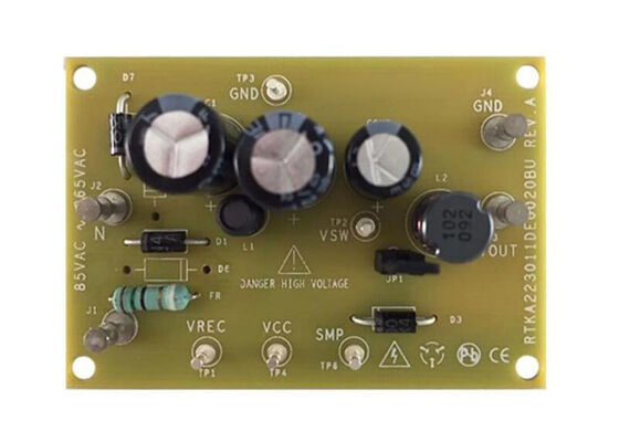 RTKA223011DE0020BU এম্বেডেড সলিউশনস RAA223011 700V AC/DC রেগুলেটর মূল্যায়ন বোর্ড