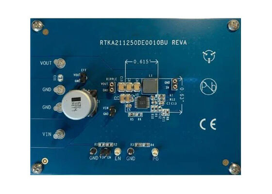 RTKA211250DE0010BU এম্বেডেড সলিউশনস 4.5V থেকে 30V সিঙ্ক্রোনাস স্টেপ-ডাউন রেগুলেটর মূল্যায়ন বোর্ড
