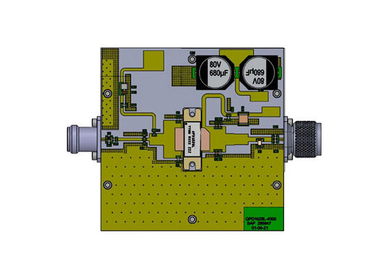QPD1028LEVB6 এম্বেডেড সলিউশনস 750W 65V GaN RF ইনপুট-ম্যাচড ট্রানজিস্টর মূল্যায়ন বোর্ড
