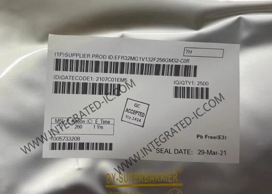EFR32MG1V132F256GM32-C0R ওয়্যারলেস কমিউনিকেশন মডিউল, ২.৪ গিগাহার্টজ ফ্রিকোয়েন্সি, ২৫৬ কিলোবাইট ফ্ল্যাশ এবং ১৯.৫ ডিবিএম আউটপুট পাওয়ার সহ