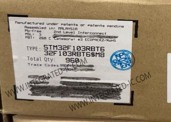 STM32F103RBT6 মাইক্রোকন্ট্রোলার এমসিইউ 32-বিট এআরএম কর্টেক্স-এম 3 এমসিইউ 72MHz এবং 128KB ফ্ল্যাশ মেমরি সহ
