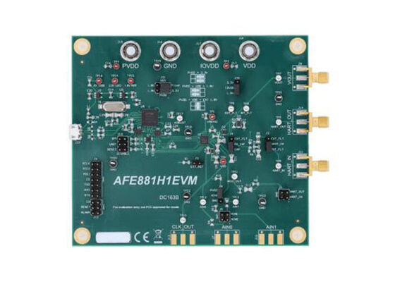AFE881H1EVM এমবেডেড সলিউশন AFE881H1 16-বিট অ্যানালগ ফ্রন্ট-এন্ড মূল্যায়ন মডিউল
