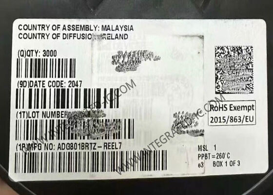 ADG801BRTZ ইন্টিগ্রেটেড সার্কিট চিপ সিএমওএস এসপিএসটি সুইচ 0.4Ω অন রেজিস্ট্যান্স 1.8V থেকে 5.5V সরবরাহ এবং অটোমোটিভ তাপমাত্রা পরিসীমা