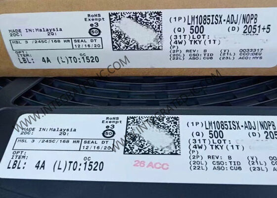 LM1085ISX-ADJ ইন্টিগ্রেটেড সার্কিট চিপ ভোল্টেজ নিয়ন্ত্রক 3A আউটপুট বর্তমান 1.5V কম ড্রপআউট এবং নিয়মিত আউটপুট ভোল্টেজ সহ