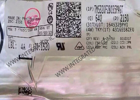 TMS320F28035PAGT মাইক্রোকন্ট্রোলার MCU 32-বিট 60MHz C28x Piccolo 128 কেবি ফ্ল্যাশ মেমরি সহ