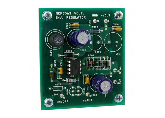 NCP3063DIPINVEVB এমবেডেড সলিউশন 250kHz 4.5V থেকে 6V সুইচিং রেগুলেটর মূল্যায়ন বোর্ড