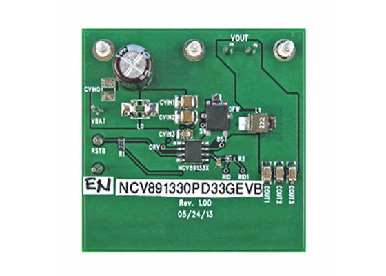 NCV891330PD33GEVB এমবেডেড সলিউশন 2MHz নন-আইসোলেটেড আউটপুট ডিসি/ডিসি স্টেপ আপ মূল্যায়ন বোর্ড