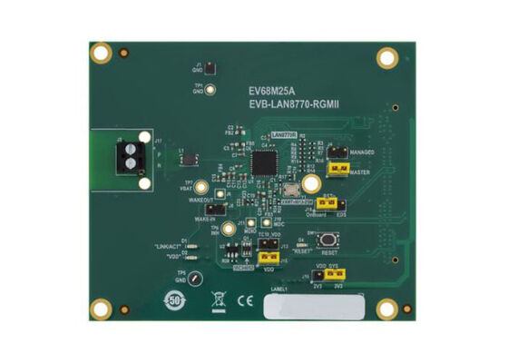 EV68M25A এমবেডেড সলিউশন ইভাল্যুয়েশন বোর্ড EVB-LAN8770-RGMI 100BASE-T1 ইথারনেট PHY প্লাগ ইন কার্ড