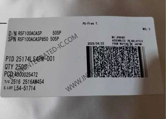 R5F100ACASP 32MHz 16-বিট মাইক্রোকন্ট্রোলার MCU RL78 কোর LSSOP30 প্যাকেজ