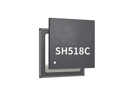 SH518C এআই প্রসেসর চিপ কম শক্তি উচ্চ দক্ষতা এআই SoC চিপ QFN-128 প্যাকেজে 0.8 TOPS NPU সহ